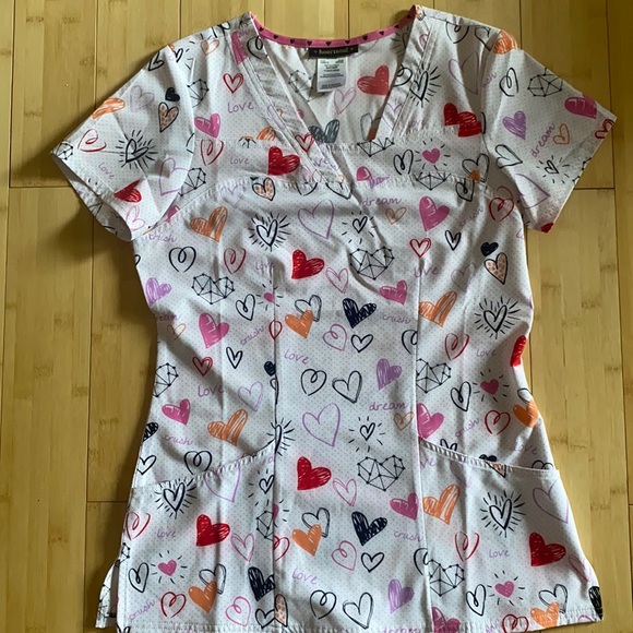 HeartSoul Scrub Top NWOT Small- Nurse, CCA - Picture 1 of 5